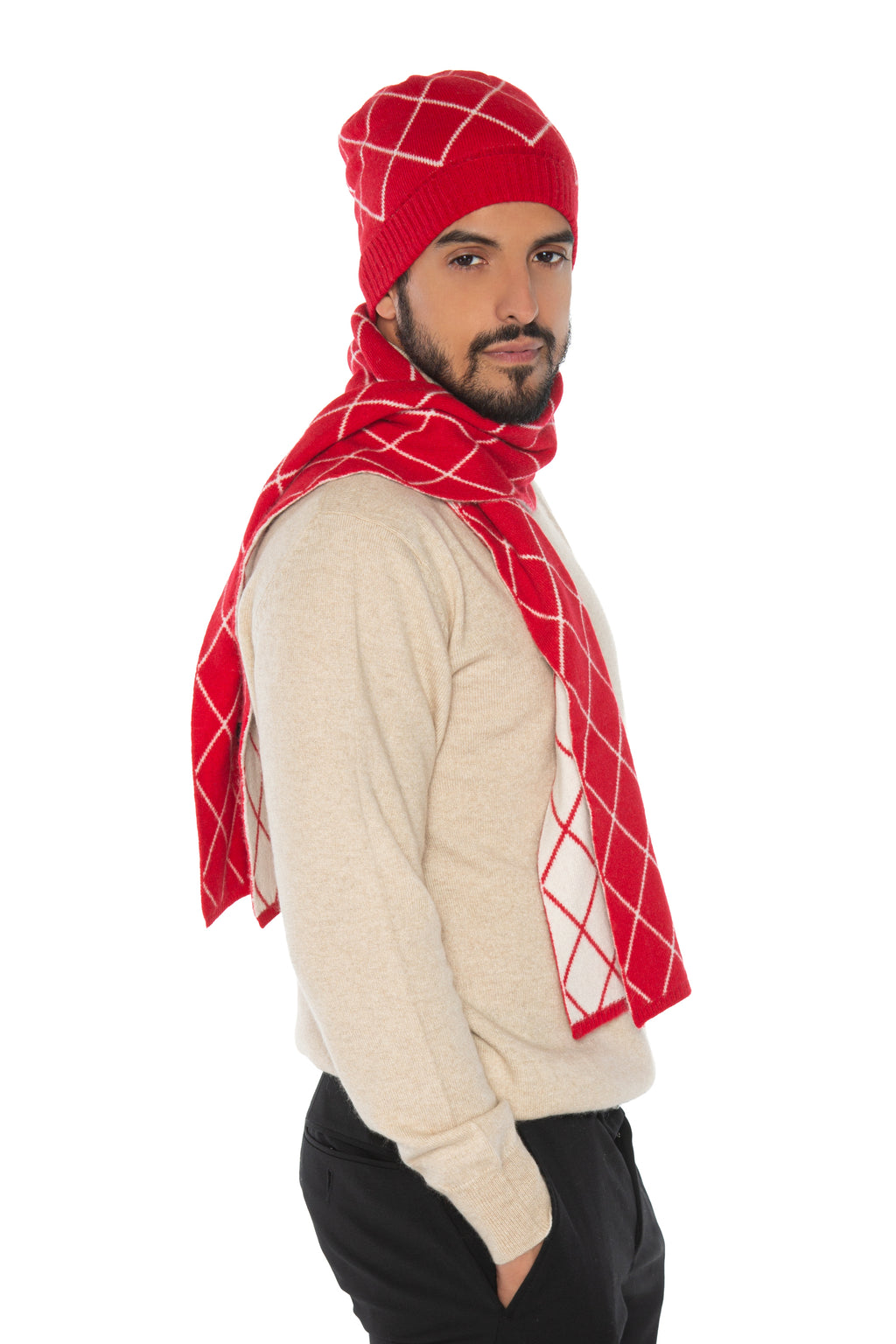 Darčekový set Gil čiapka a šál 100 % kašmír